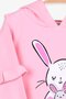 Girl's Sweatshirt Rabbit Printed 1.5-5 Years, Powder - 3