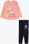 Baby Girl Tights Set Rabbit Printed 9 Months-3 Years, Salmon
