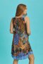 Sleeveless Green Print Summer Maternity Dress with Front Pockets - 4