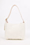 Women's Plush Gold Buckle Cross Adjustable Belt Strap Handbag and Shoulder Bag - 7