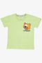 Girls & Boys Boy Shorts Set, Cute Teddy Bear Printed, Age 1.5-5, Pistachio Green - 3