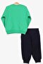 Baby Boy Tracksuit Set, Printed 9 Months-3 Years, Green - 2