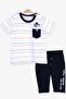 Baby Boy Capri Trousers Suit 6 Months-2 Years, Ecru - 2