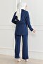 Indigo Triple Suit - with Vest 19222 - 4