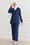 Indigo Triple Suit - with Vest 19222 - 3