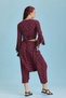 Red Floral Women's Capri Baggy Pants - 4