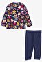 Baby Boy Pajama Set Cookie Patterned New Year Themed 4 Months - 1 Year Old, Dark Blue - 2