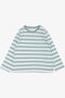 Baby Boy Long Sleeve T-Shirt Placket Striped 9 Months-3 Years, Water Green