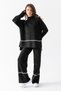 Women's Wide Leg Knitwear Set with Stripe Detail - Standard Size - 3