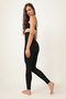 High Waist Body Shaper Tummy Flattening Black Corset Leggings - 5