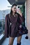 Copy - Women's New Season Belted Lacing Detail Oversize Jacket
