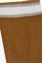 Plus Size Girls' Striped Ankle Socks, Ages 1-14, Mustard Yellow - 4