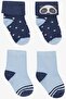 2 Pack Baby Boy Socks - Cute Panda Print, 0-24 Months, Mixed Color - 2