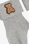 Baby Boy Socks with Teddy Bear Design 0-18 Months, Gray - 4