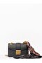 Women's Brand Logo Black Shoulder Bag with Adjustable Chain Strap 77Ra4Bi2Zs766-899
