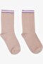 Artı Girls' Socks Striped 7-14 Years, Rose Dried - 2