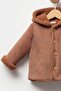 Thin Corduroy Wool Inside Fleece Winter Thick Baby Girls and Boys Coat - 5