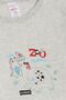 Baby Boy Snap-On Bodysuit Zoo Friendly Animals Printed 9 Months-3 Years, Beige Melan - 3