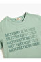 T-Shirt Slogan Printed Short Sleeve Crew Neck Cotton - 3