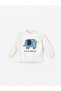 Lcw Baby Crew Neck Long Sleeve Printed Baby Boy T-Shirt (W4)