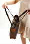 Genuine Leather Women's Hand and Shoulder Bag - 8
