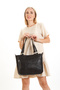 Genuine Leather Women's Hand and Shoulder Bag - 4