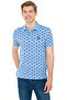 Men's Dark Blue Polo Neck T-Shirt 50249181 -Vr032 - 3