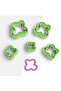 Organic Shaped Polymer Clay Mold, Earring Mold, Clay Cutter, Jewelry Molds, 5 Sizes, No: 903