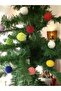 1.5 Meter New Year's Special Threaded Pompom Hanging Ornament (15 Pieces of 3 cm Diameter Mixed Color Pompoms) - 3
