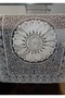 غطاء طاولة رانر، غطاء كونسول، غطاء طاولة القهوة، غطاء طاولة المطبخ، مقاس 110*40 سم، غطاء طاولة فردي قابل للطي - 4