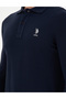 Men's Navy Blue Basic Sweatshirt 50289060-Vr033 - 7