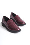Burgundy Stylish Design Loafer Shoes