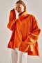 Women's Turtleneck Double Pocket Oversize Knitwear Poncho Sweater - 2