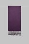 Silk Shawl - Plum - 3