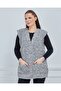 سترة نسائية محبوكة بنمط Houndstooth وسميكة للشتاء مع جيوب - 4