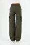 Girl's 100% Cotton Cargo Pocket Wide Leg School Pants - 7