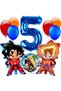 Anime Dragon Ball 5 Age Balloon Set Vegeta and Son Goku Balloon Dragon Ball Concept Birthday Balloon - 2