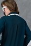 Women's Front Embroidered Stripe Tassel Detailed Knitwear Shirt and Trousers Bottom Top Set - 8