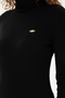 Women's Black Turtleneck Sweatshirt 50297393 -Vr046 - 7
