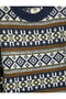 Sweater Knitted Round Neck Long Sleeve Ethnic Patterned - 3