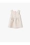 Dress Sleeveless Crew Neck Button Detailed Pocket
