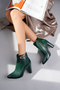 More Patterned Women's Heeled Boots - 2