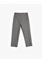 Trousers High Waist Pleat Detailed Soft Textured Elastic Waist