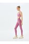 Sports Leggings High Waist Soft Touch Stitching Detailed Slim Fit