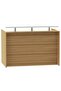 Coco Bolo R06 Light Brown Office Reception Desk - 160cm
