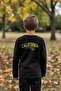 Black Boy Back Printed Knitted T-Shirt Tkdaw25Ts00029