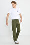Slim Fit Slim Fit Regular Waist Narrow Leg Texas Men's Khaki Stretch Trousers