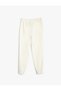 Basic Jogger Sweatpants Tie Waist Textured Cotton - 2