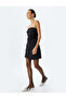 Strapless Dress Mini Length Slim Fit Asymmetrical Cut - 2