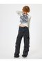 Long Sleeve T-Shirt Camisole Printed Boat Neck Slim Fit Asymmetrical Cut - 2